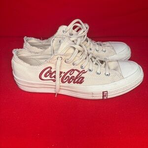 Converse Kith Coca-Cola Chuck 70 Low White Red Logo Men’s 10.5 no box